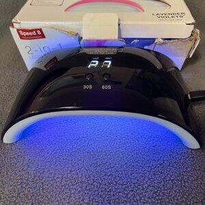 Lavender Violets Gel UV LED Nail Lamp Nail Light Black Nail Dryer with Timer